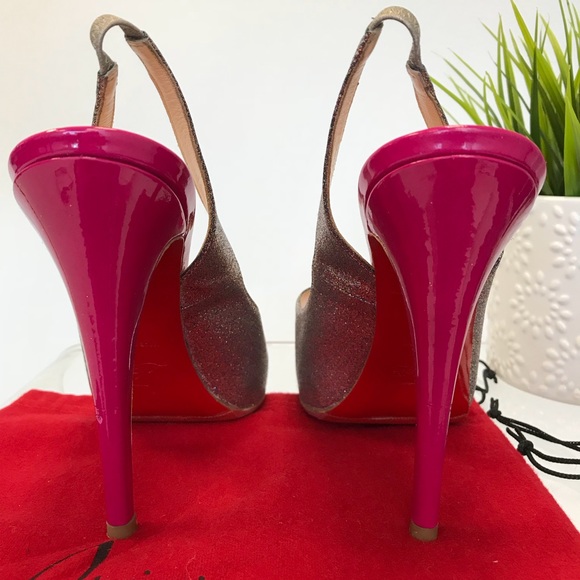 CHRISTIAN LOUBOUTIN N* Prive 120 Glitter Pumps - Picture 3 of 8